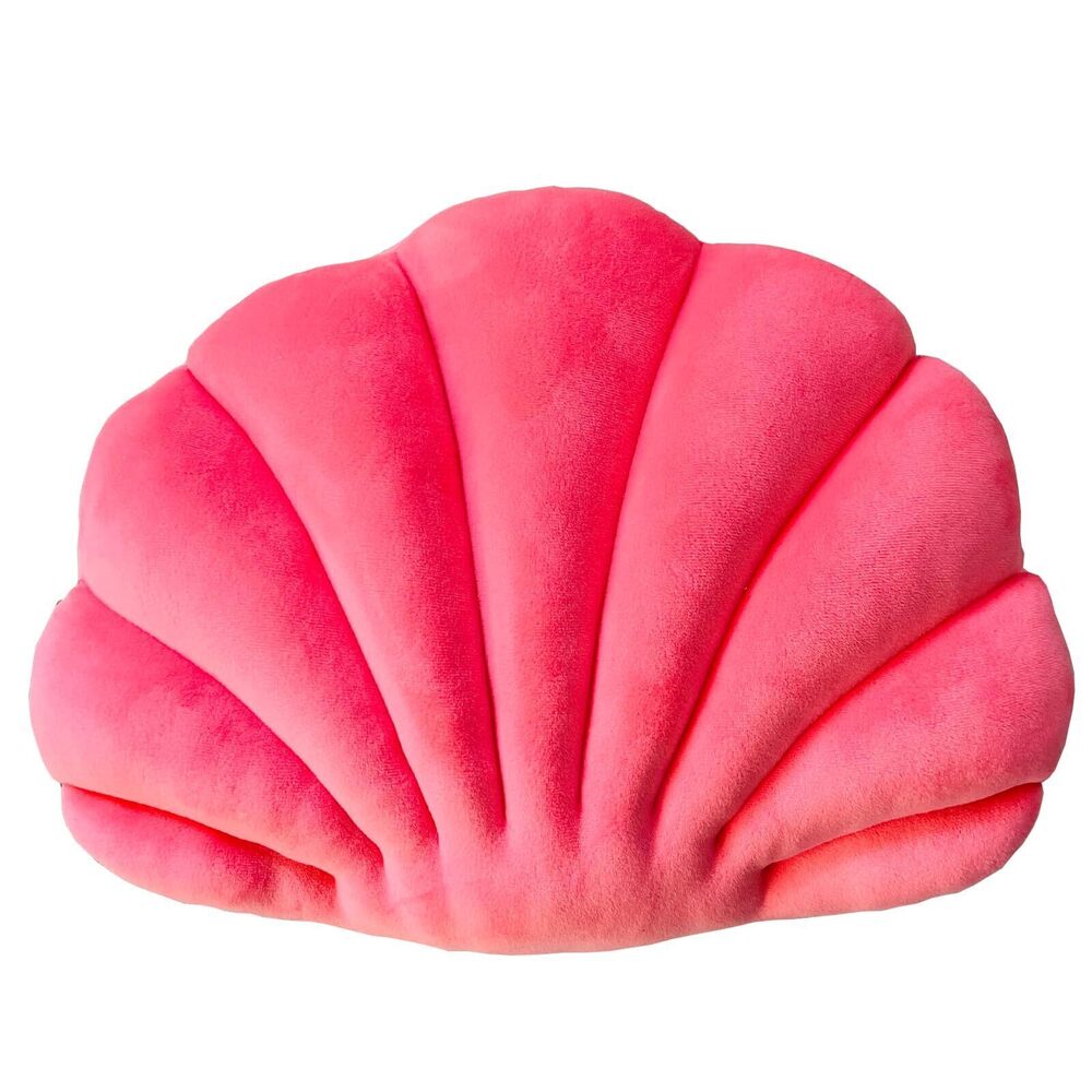 8030 Peach Pink Seashell Pillow, Patio Accent Ocean Series, Ultra Soft